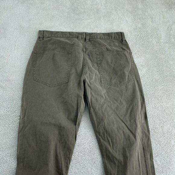 Ben Sherman Mens Olive Chino Pants W32 L32 Cotton & Spandex 0901 - Picture 2 of 10